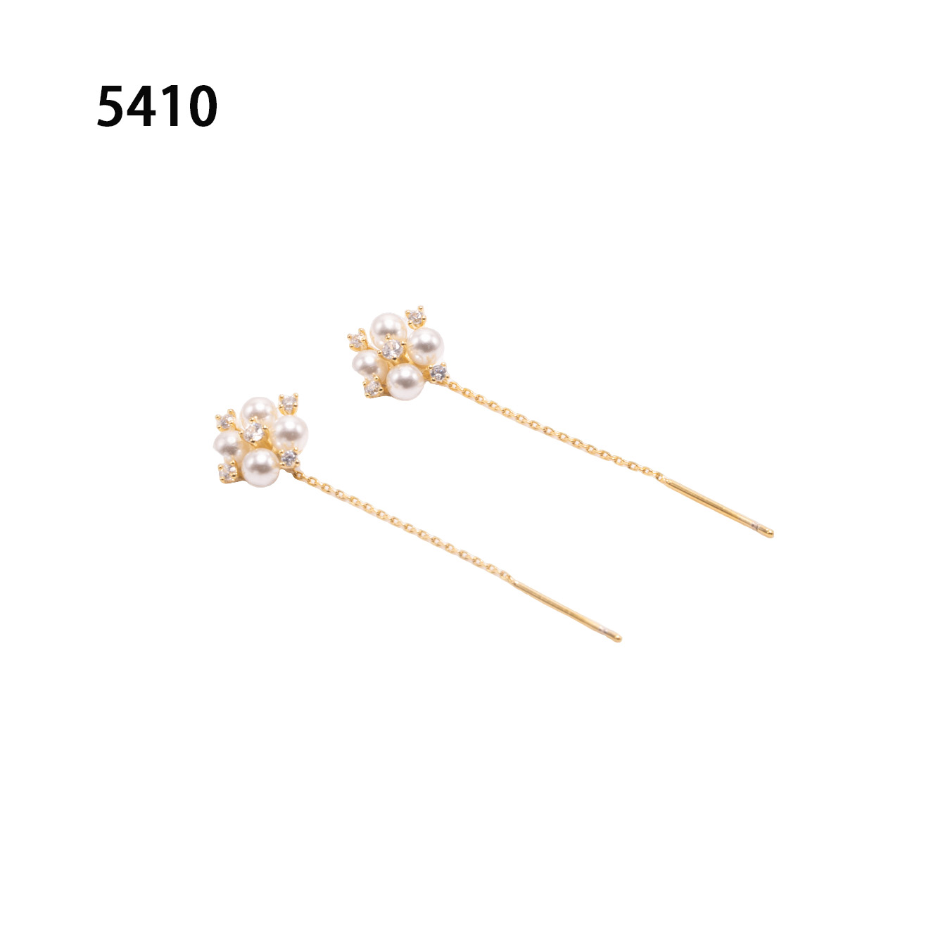 铜合金耳饰 气质耳线小众设计高级感耳钉耳饰~5410