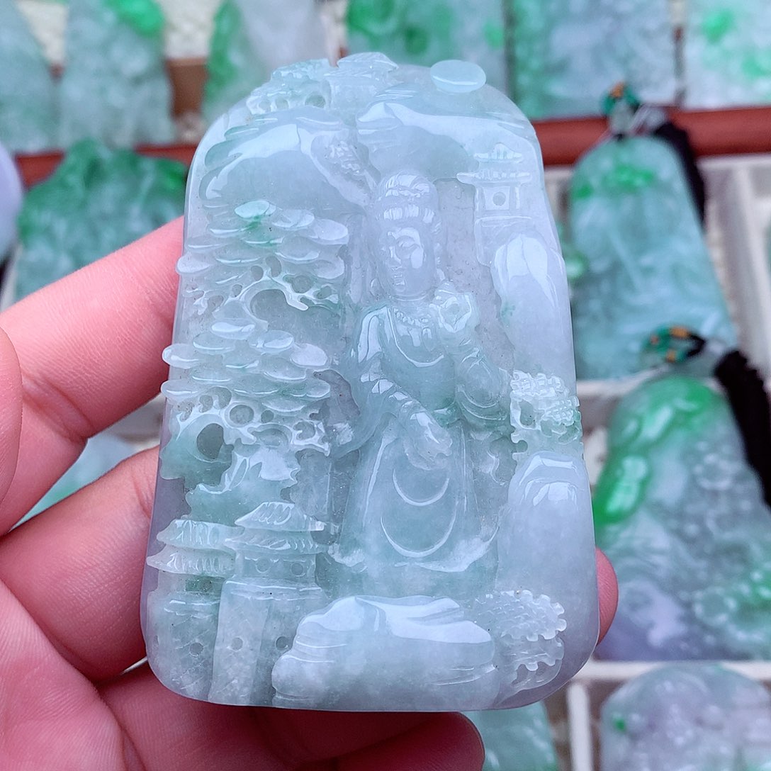 翡翠未镶嵌吊坠(不含链)