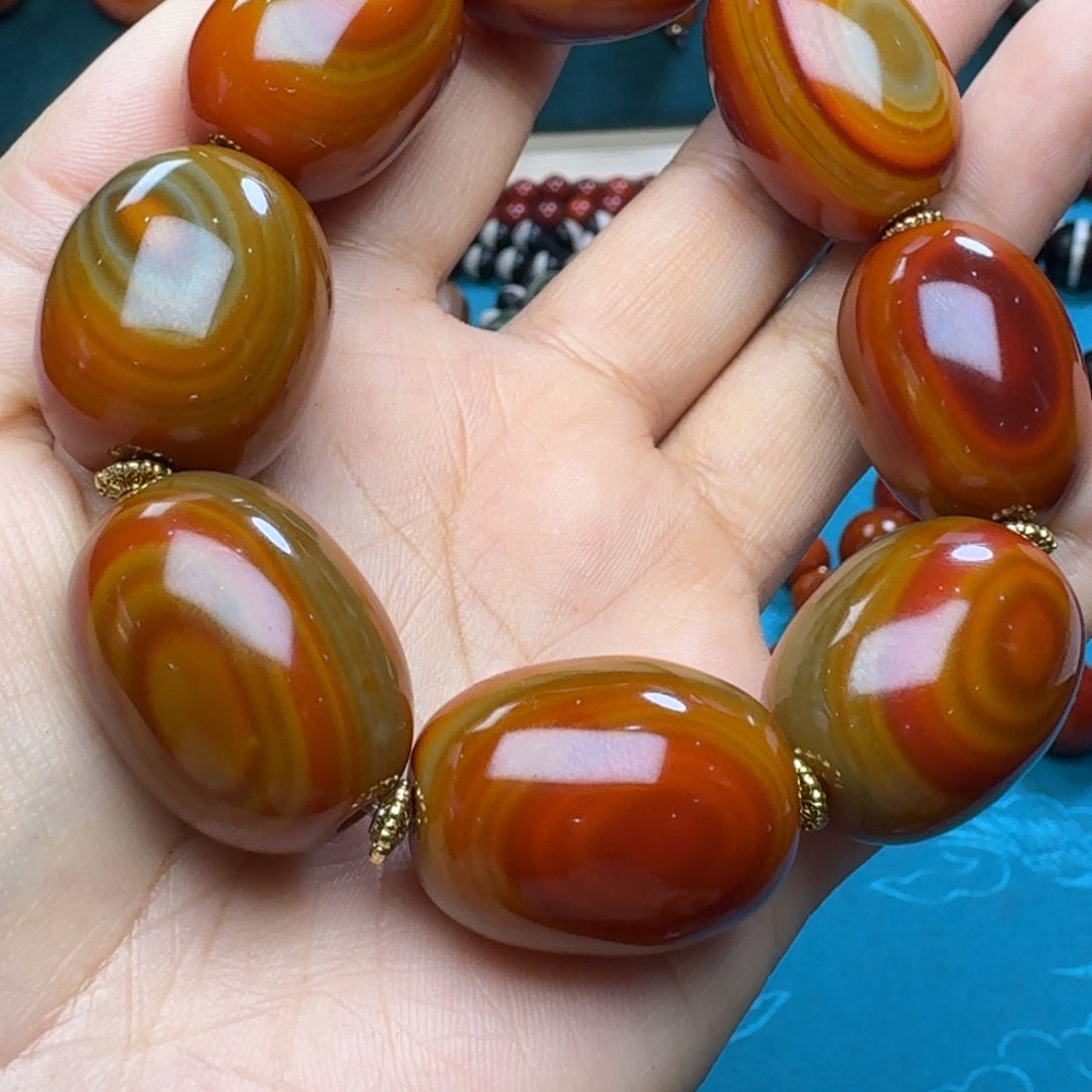 玛瑙/玉髓未镶嵌项链