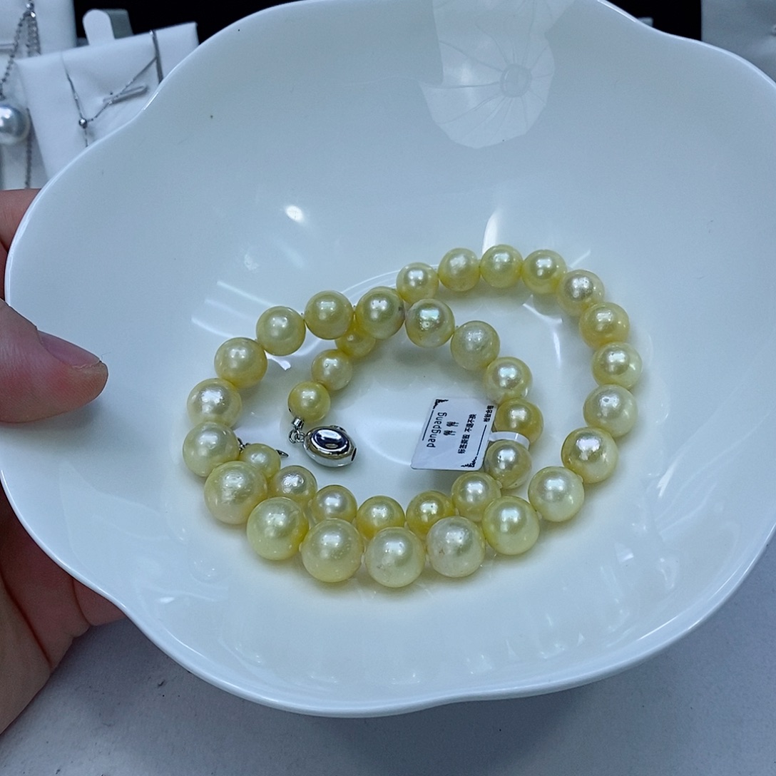 海水珍珠颈饰银S925镶嵌