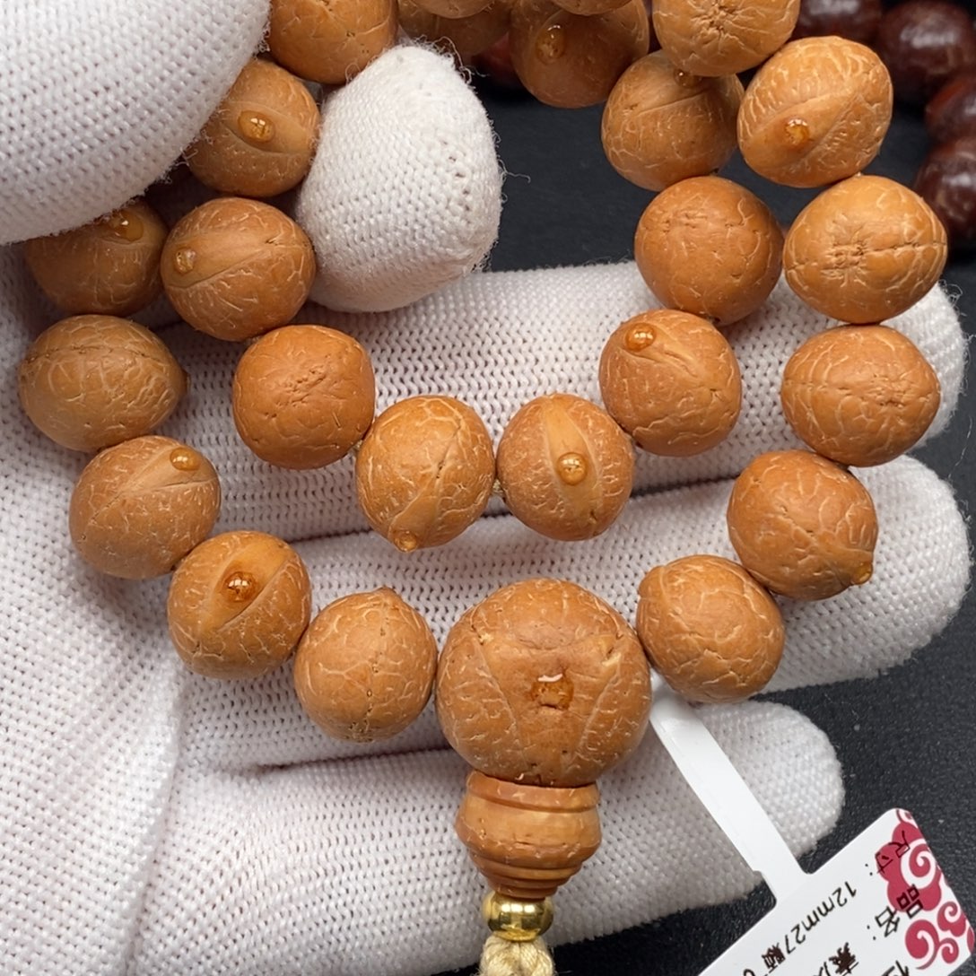 凤眼菩提手串飞碟桩12mm27颗