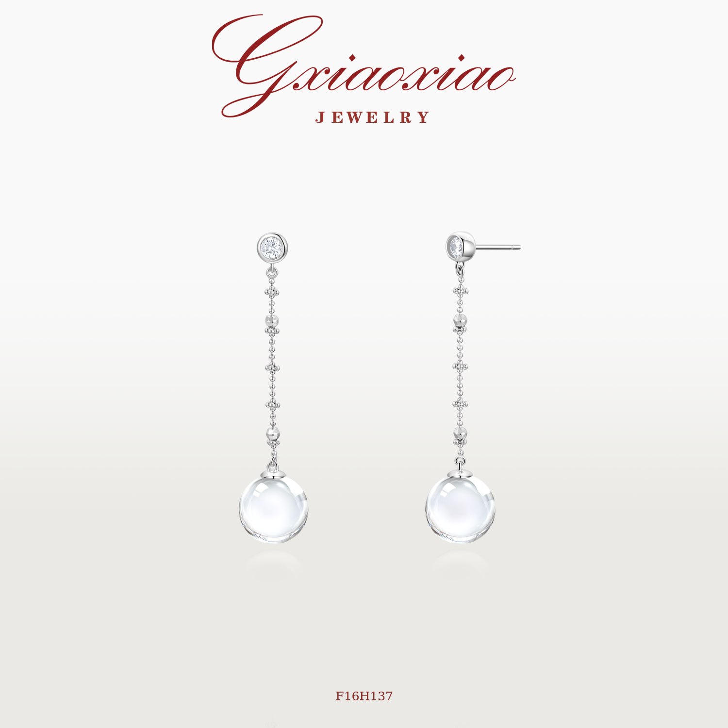 G XIAOXIAO 【月魄】时尚气质高级感仙女链耳环 F16H137