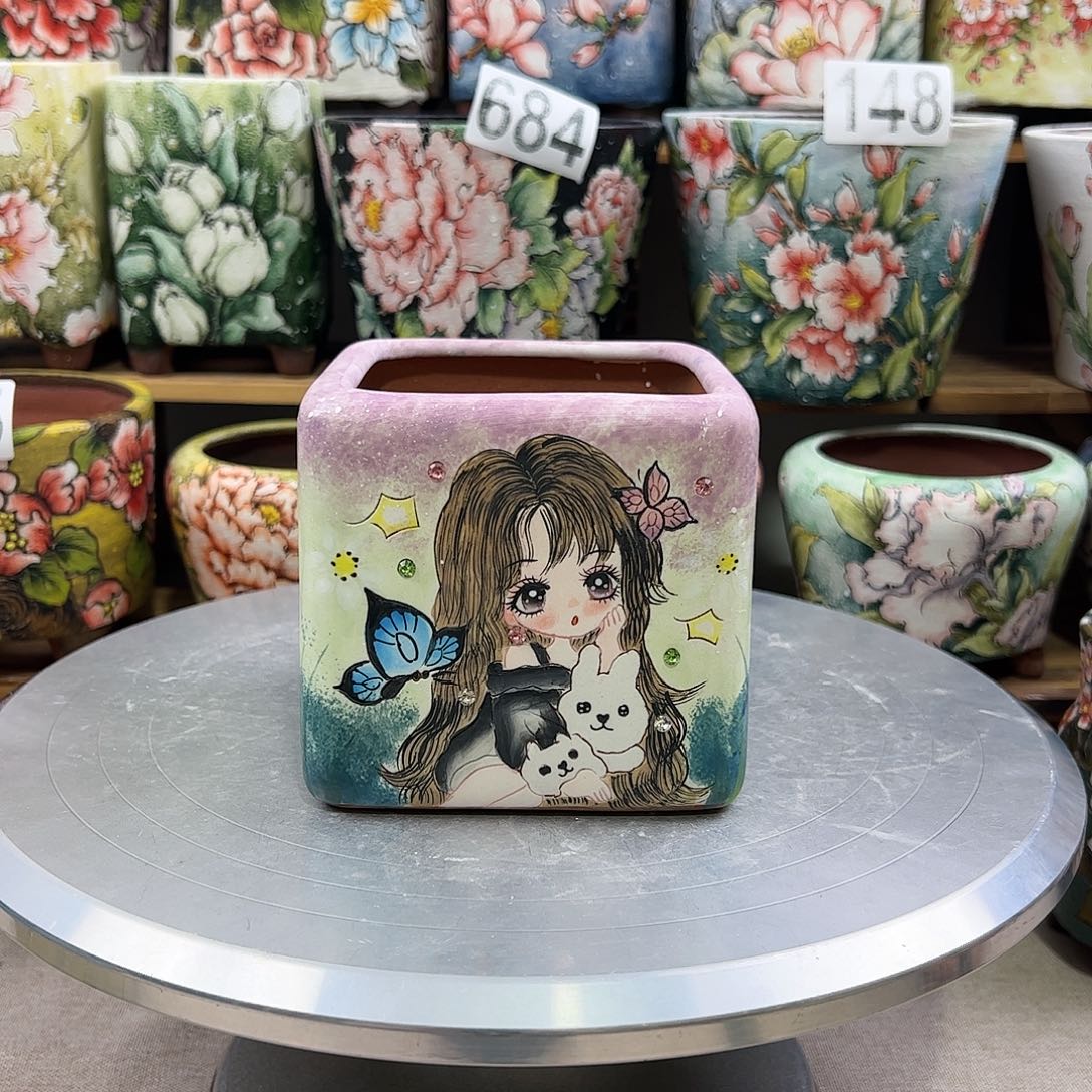 景德镇陶瓷花盆景德镇陶瓷花盆