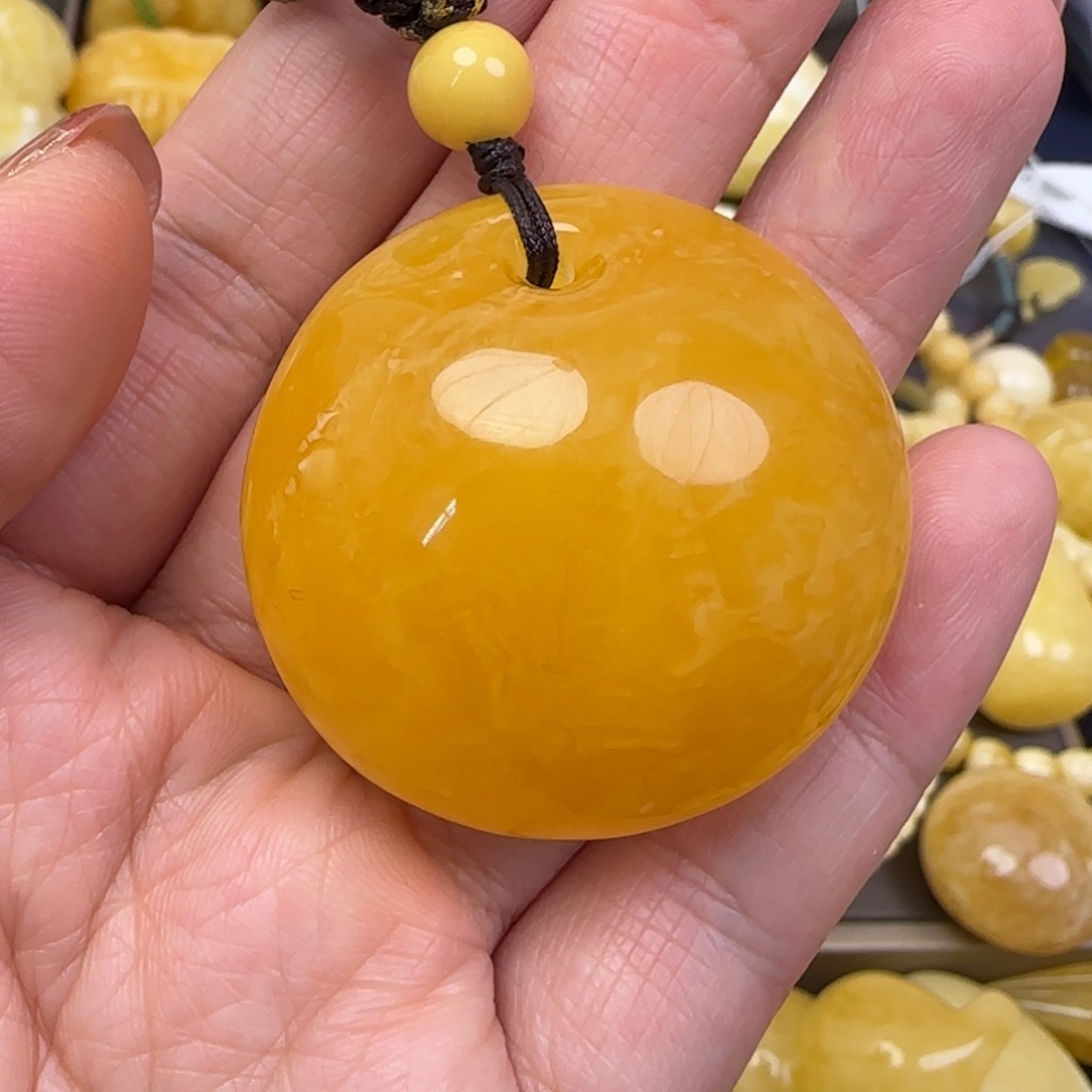 蜜蜡颈饰未镶嵌天然蜜蜡