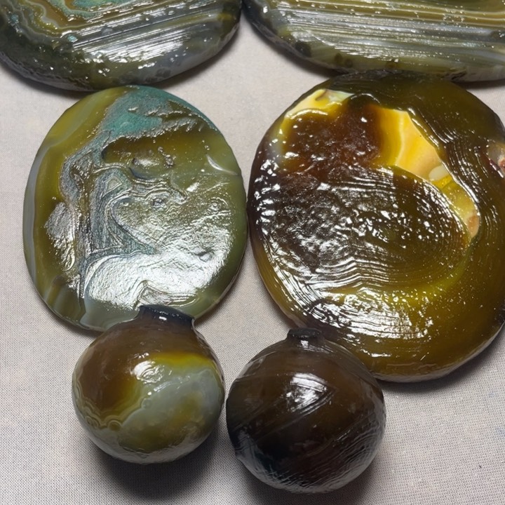 合金颈饰玛瑙/玉髓石*