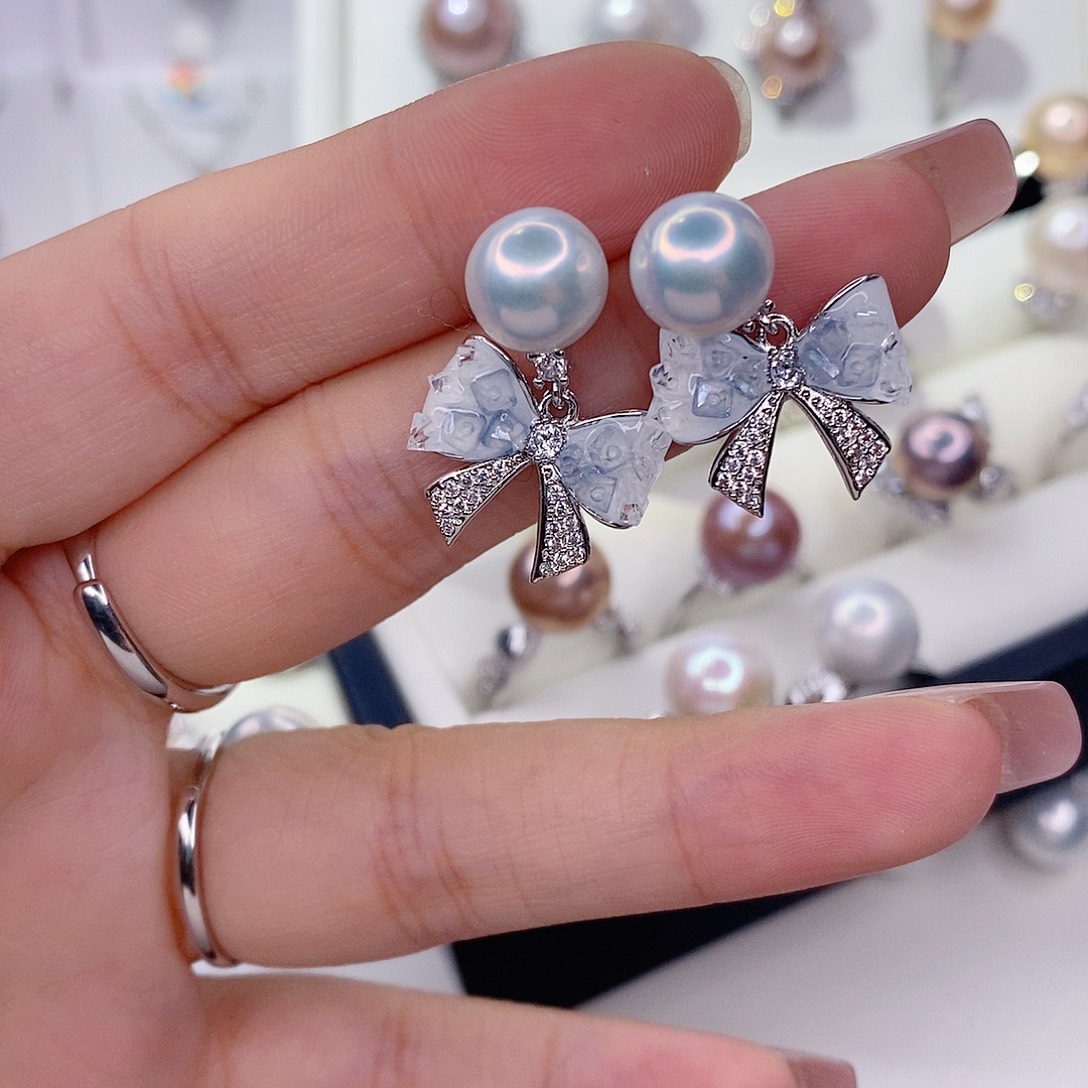 淡水珍珠未镶嵌耳饰