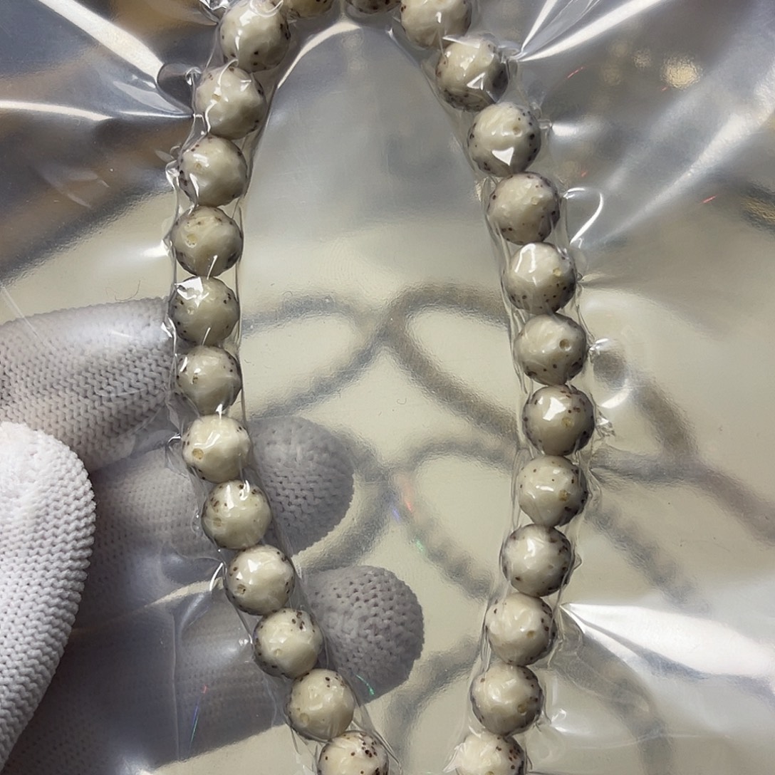 手串星月菩提8改龙鳞纹圆珠