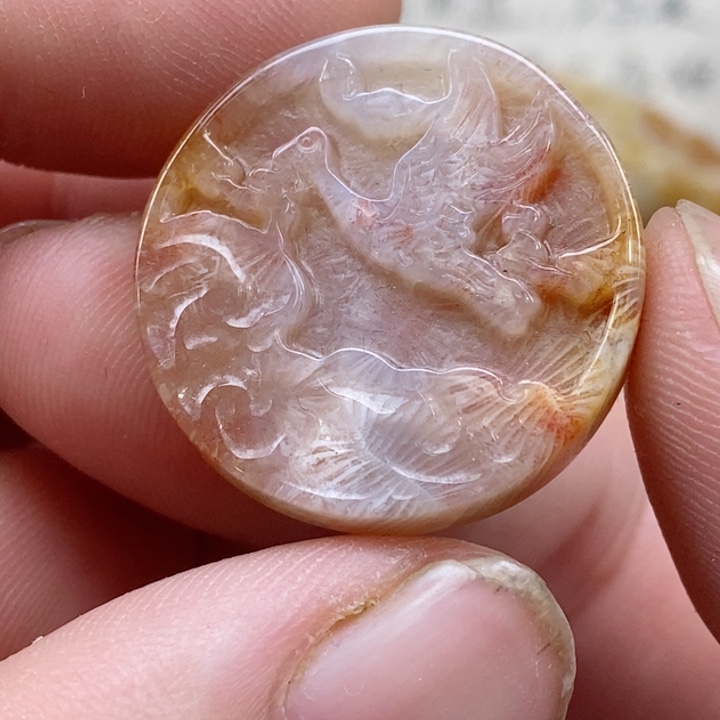 颈饰未镶嵌硅化珊瑚（珊瑚玉）小