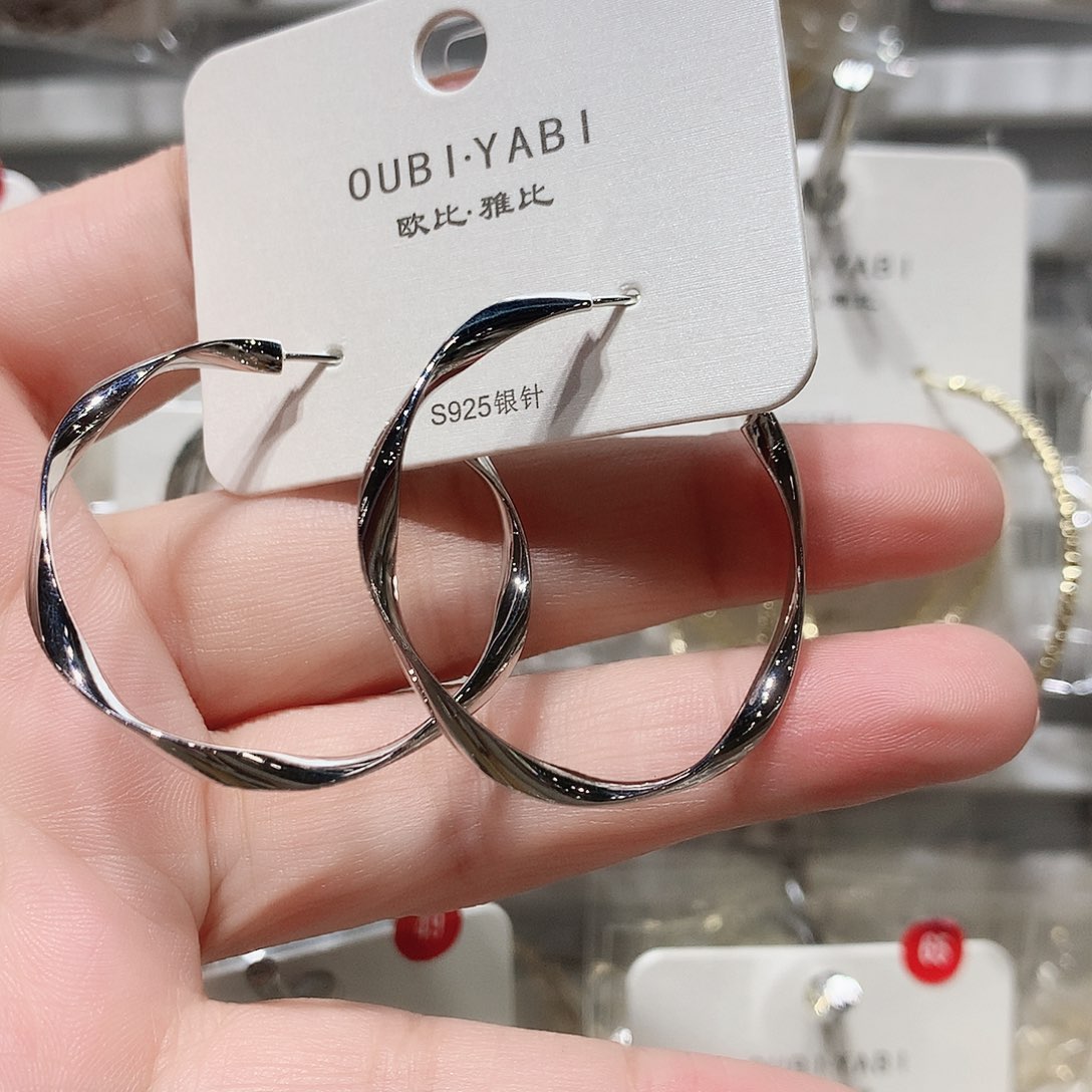 铜合金合金银色波浪圈4公分