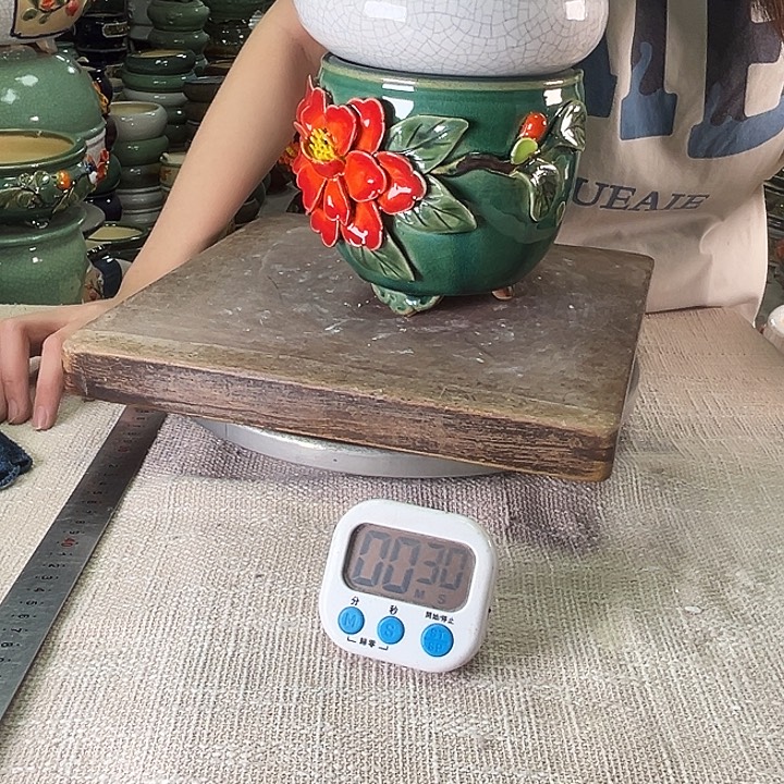 一***茄泳坤堂石湾花盆陶瓷