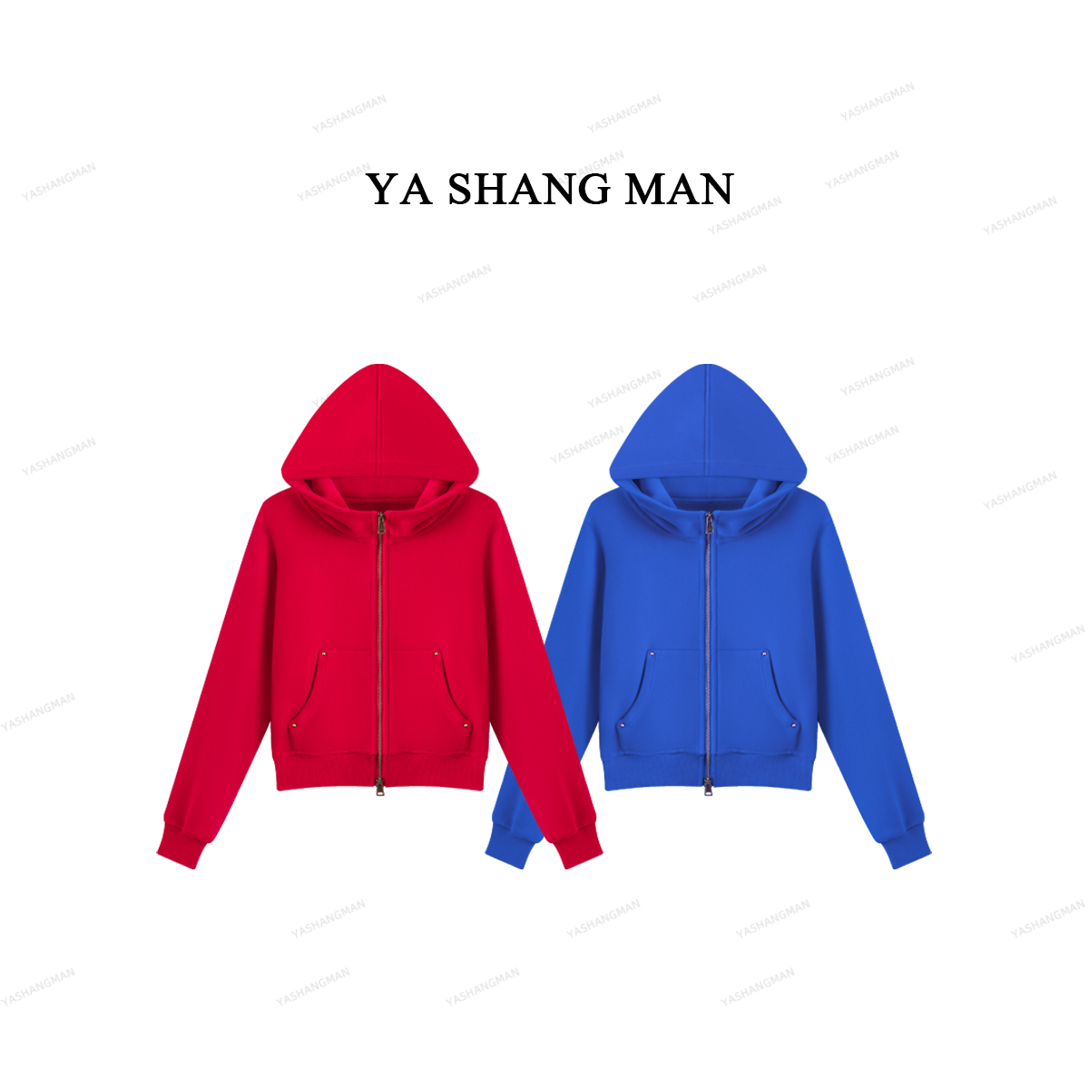 【新年战袍】480克摇粒绒 双拉链秋冬连帽保暖外套25128