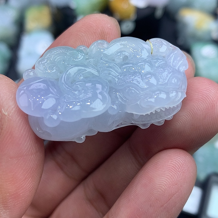 翡翠未镶嵌颈饰天然缅甸翡翠貔貅吊坠
