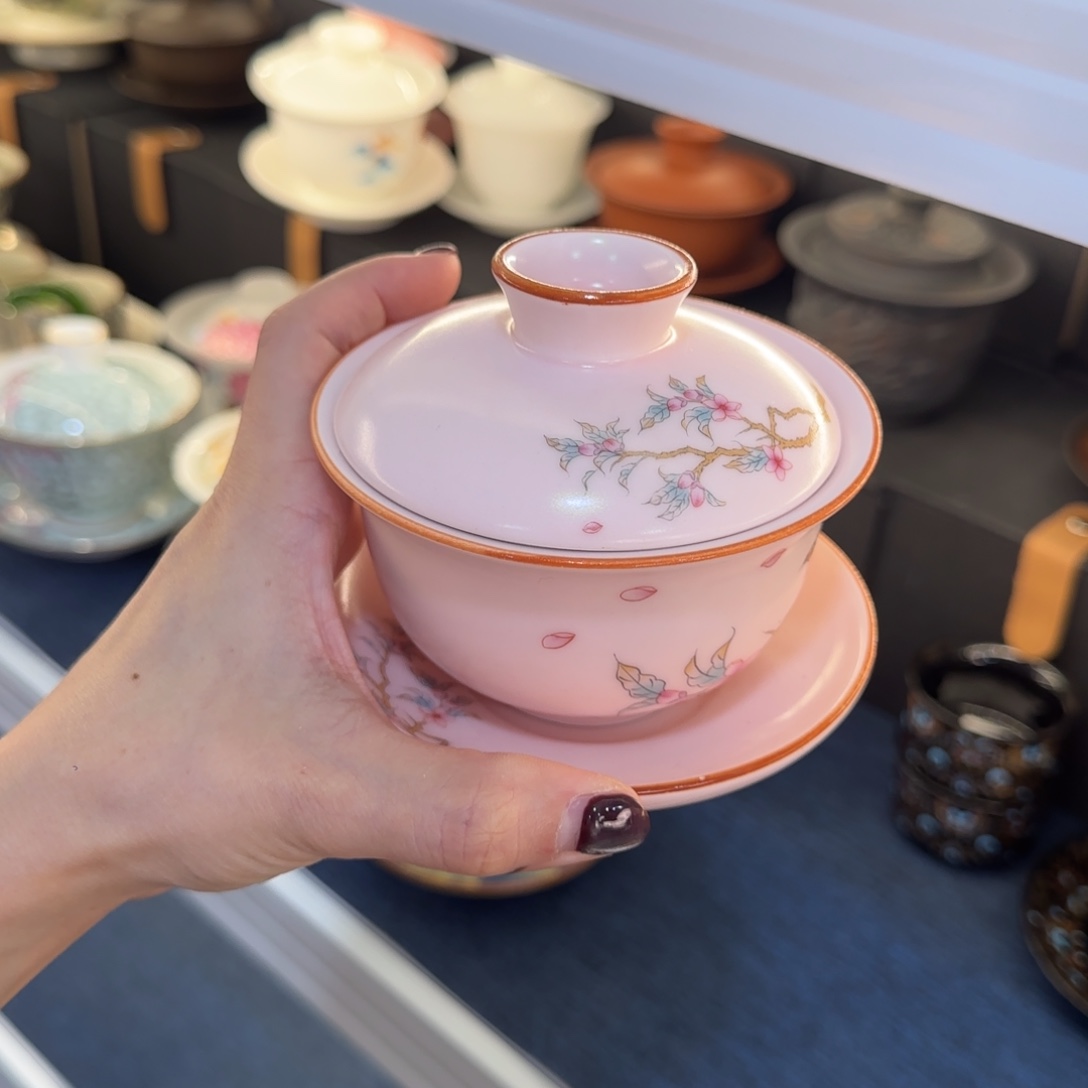 陶景德陶瓷盖碗茶具