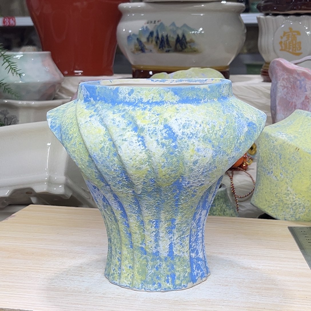 陶瓷绿植多肉微瑕花盆外口径：13*18