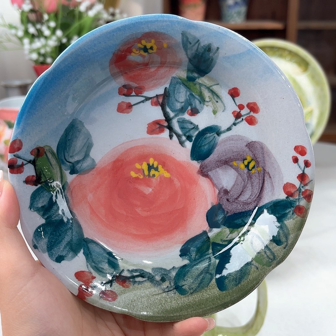 景德镇手绘高温釉下彩陶瓷茶具
