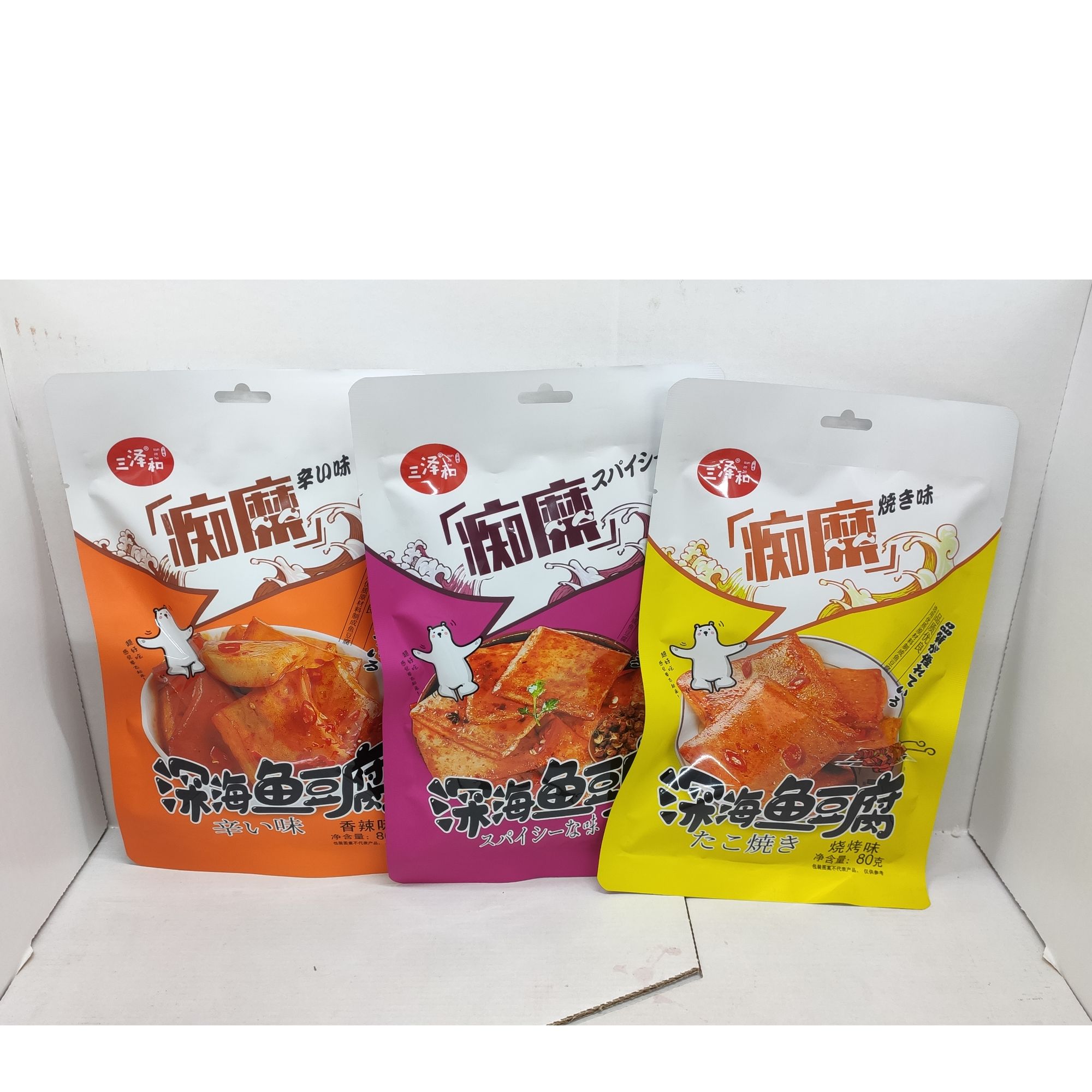 【到手5包】三泽和深海鱼豆腐混合口味80g保质期至2025年10月25日