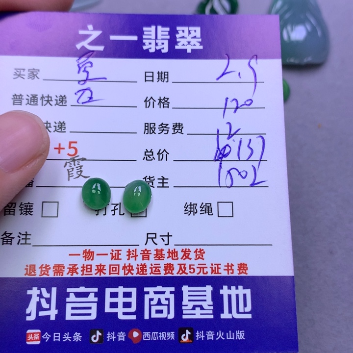 翡翠颈饰未镶嵌夏***儿