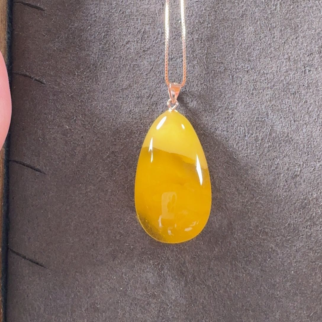 蜜蜡未镶嵌毛衣链