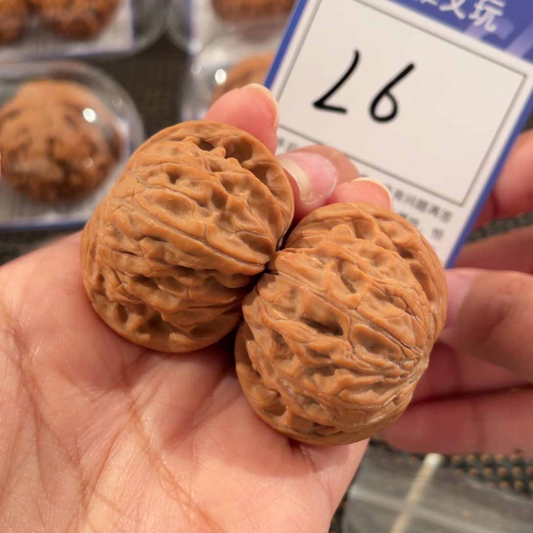 文玩核桃把件L6 磨盘 38