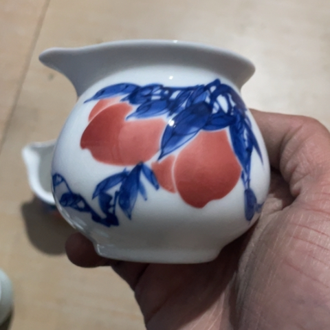 碟景德镇陶瓷手绘公道杯