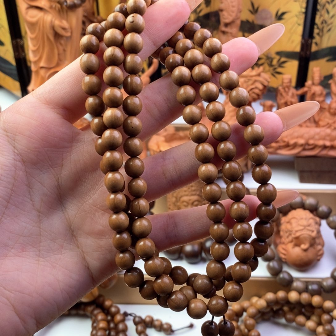 檀香木手串/手链林*东奶香0.8多圈微瑕