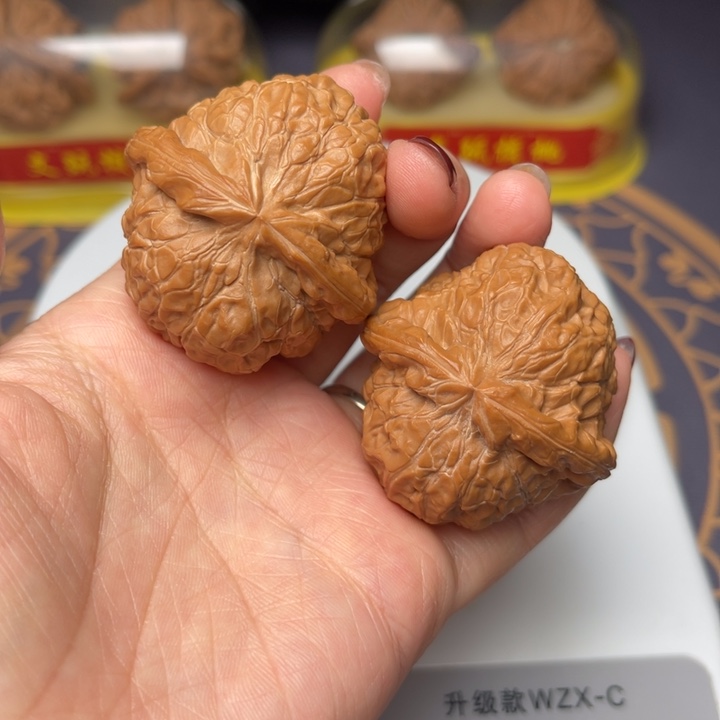 文玩核桃把件43南瓜墩