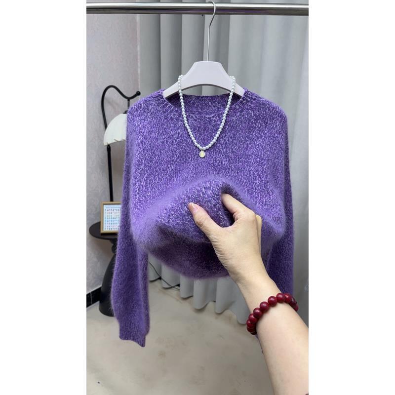 【66】山羊绒衫冬季极简上衣加厚精纺羊绒打底百搭时尚气质保暖六六