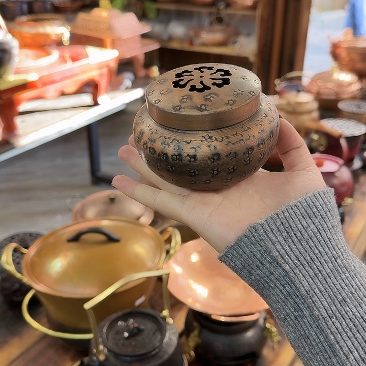 滴***嗒紫铜手工制作摆件一个