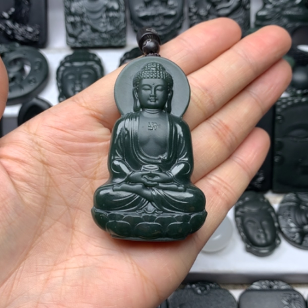 【闪购商品】和田玉颈饰未镶嵌9**&双面雕刻