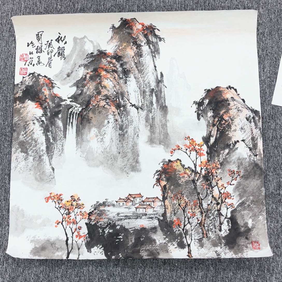 国画绘画王老师作品75.75