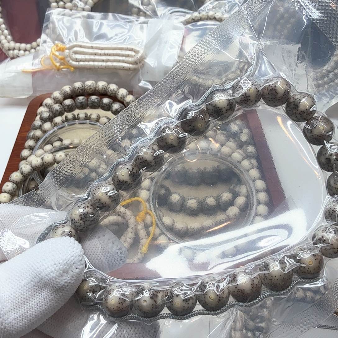 星月菩提吊坠3糯冰月留白10手持