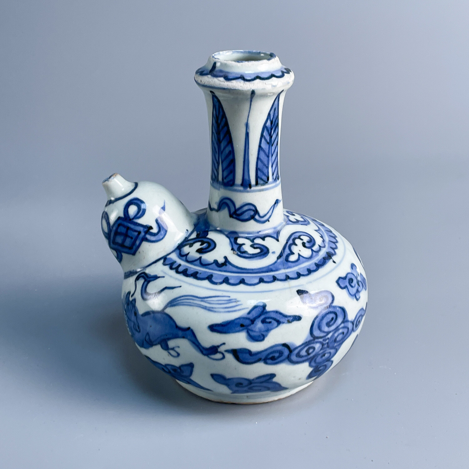 明晚期青花天马纹均持-M25LJ005E66