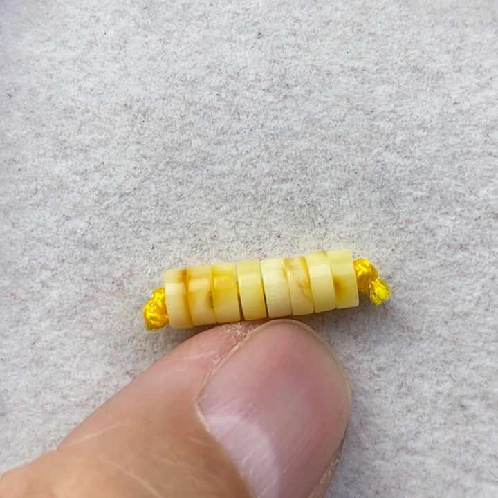 琥珀未镶嵌裸石微瑕花粉卡5➕