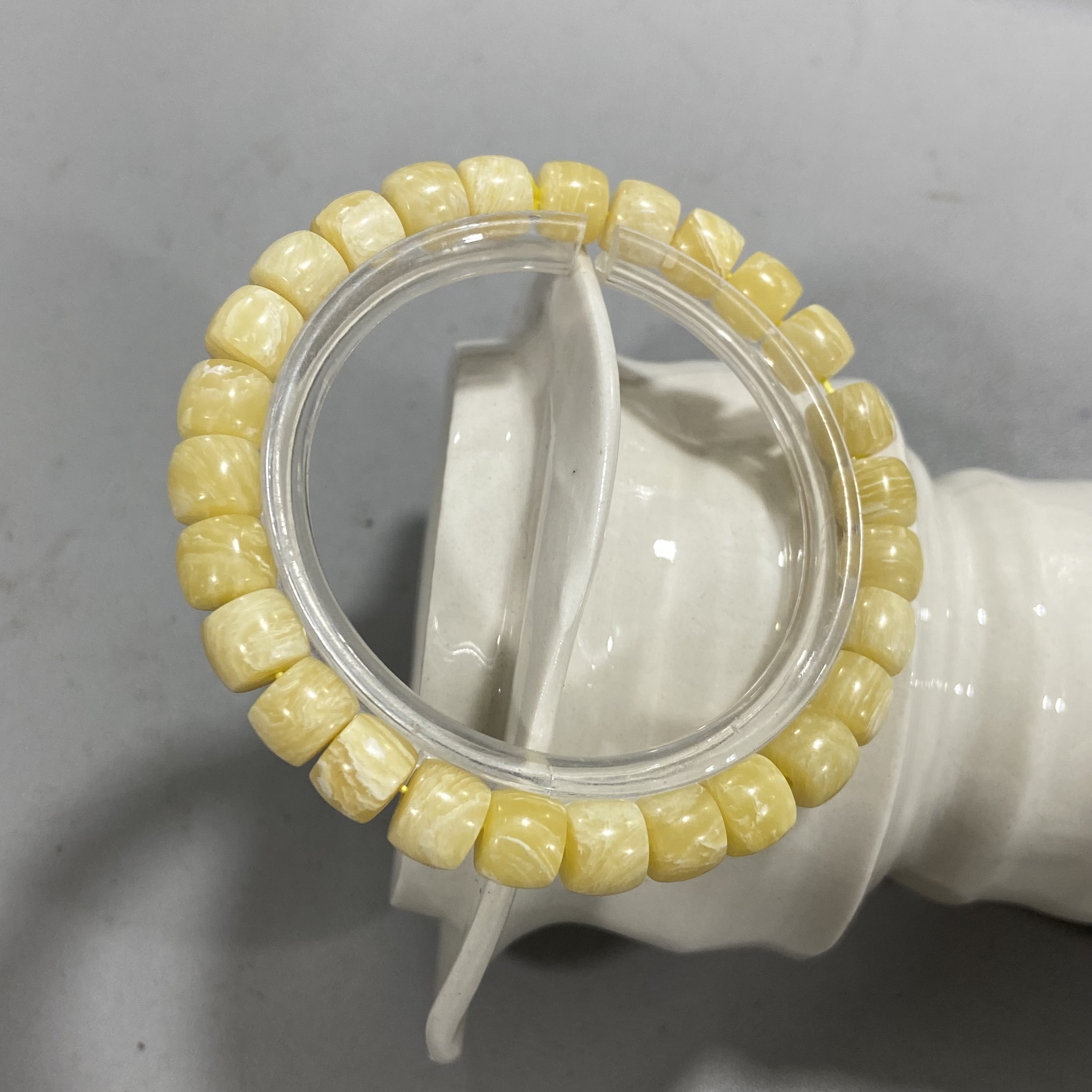 C48麝香牛角老型卡0.8单圈手串（牛角非牛骨）