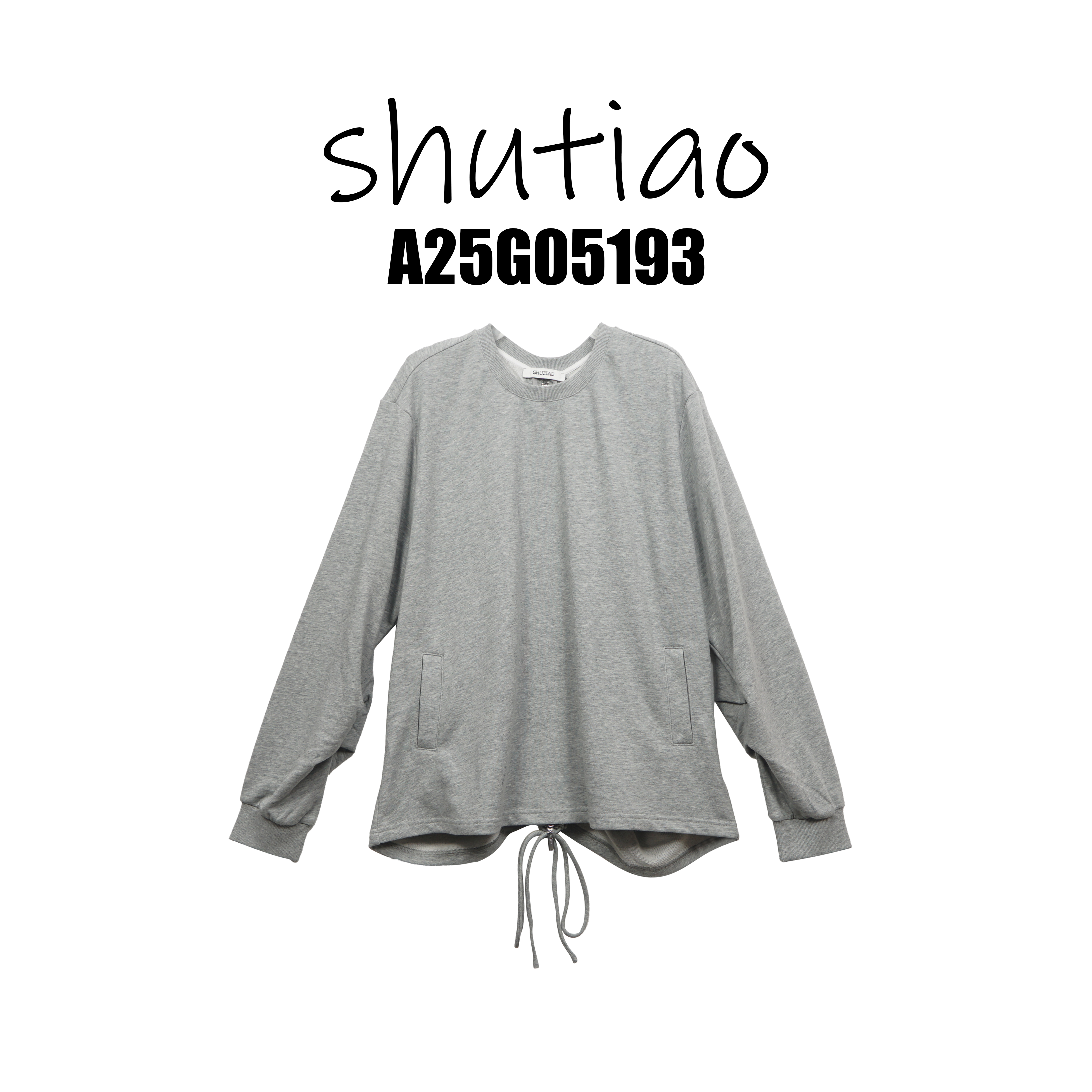 【SHUTIAO】2025冬季：新款小众设计款T恤A25G05193