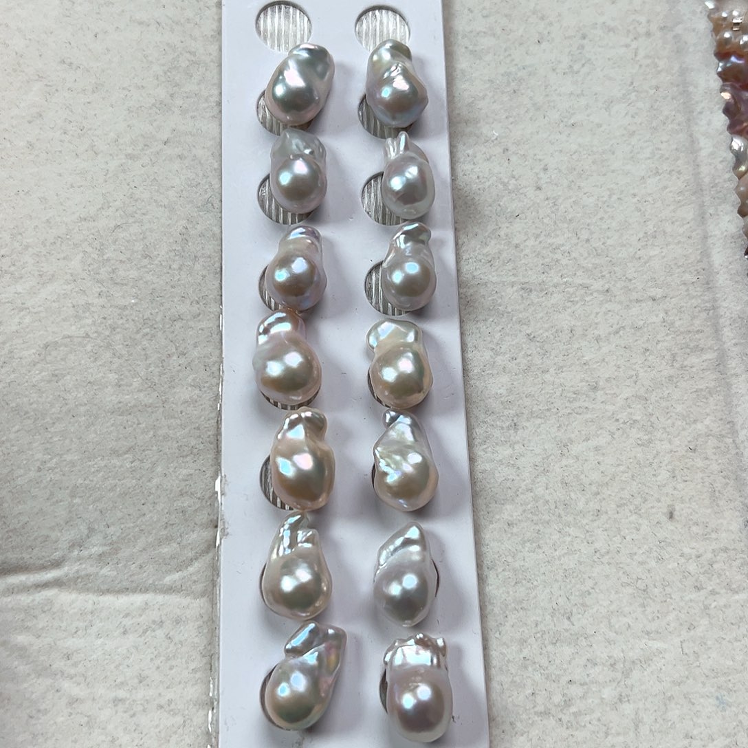 耳饰银S925镶嵌淡水珍珠