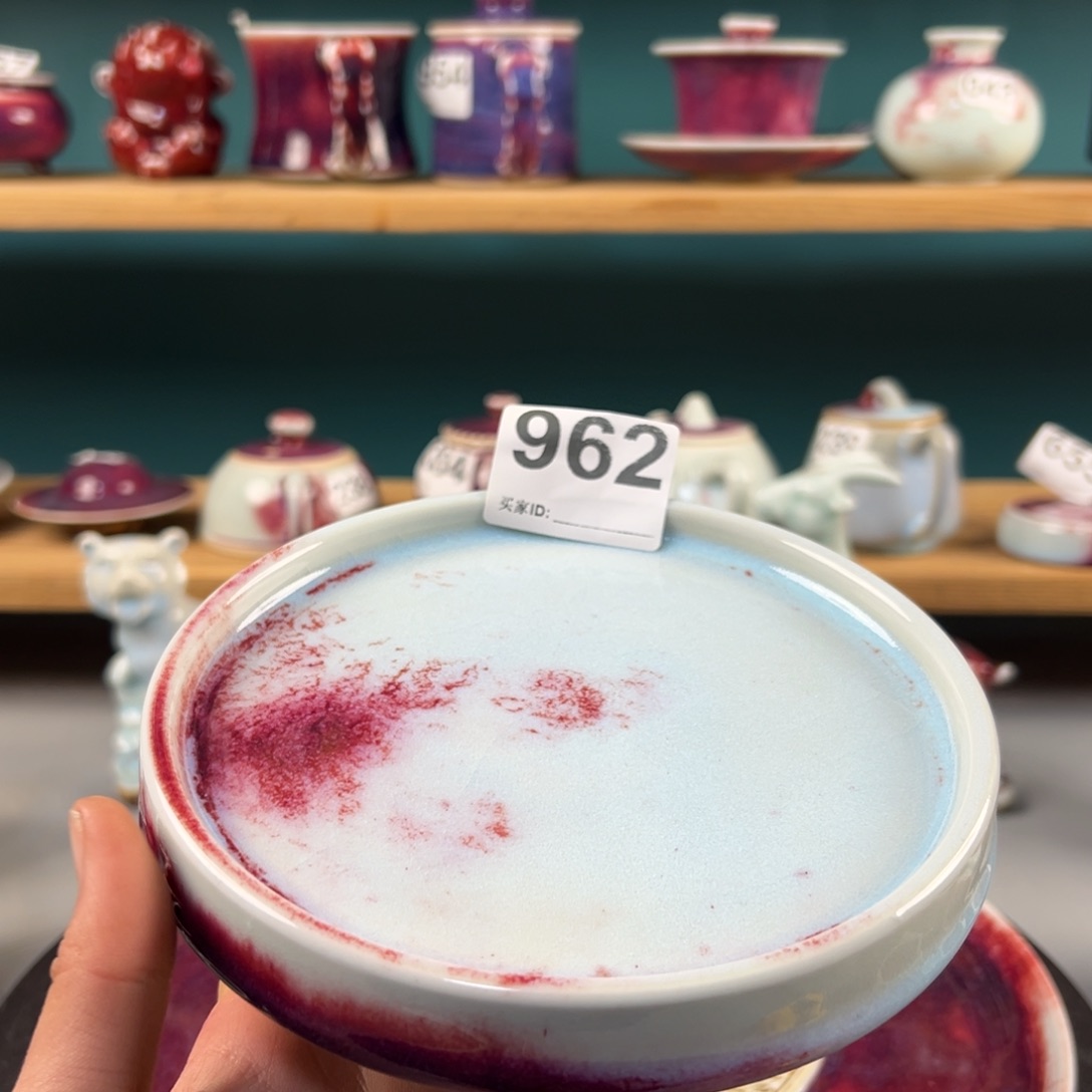 瓷片微瑕壶承玉石釉纯手工