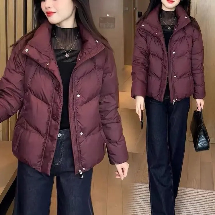 棉衣女短款修身加厚棉服2025新款加厚气质时尚女装短款小棉袄外套