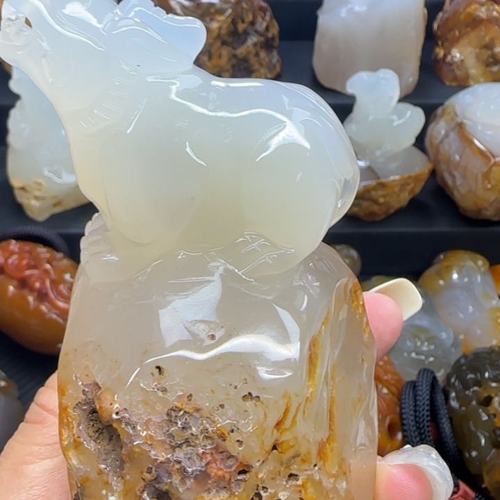 玛瑙/玉髓合金摆件