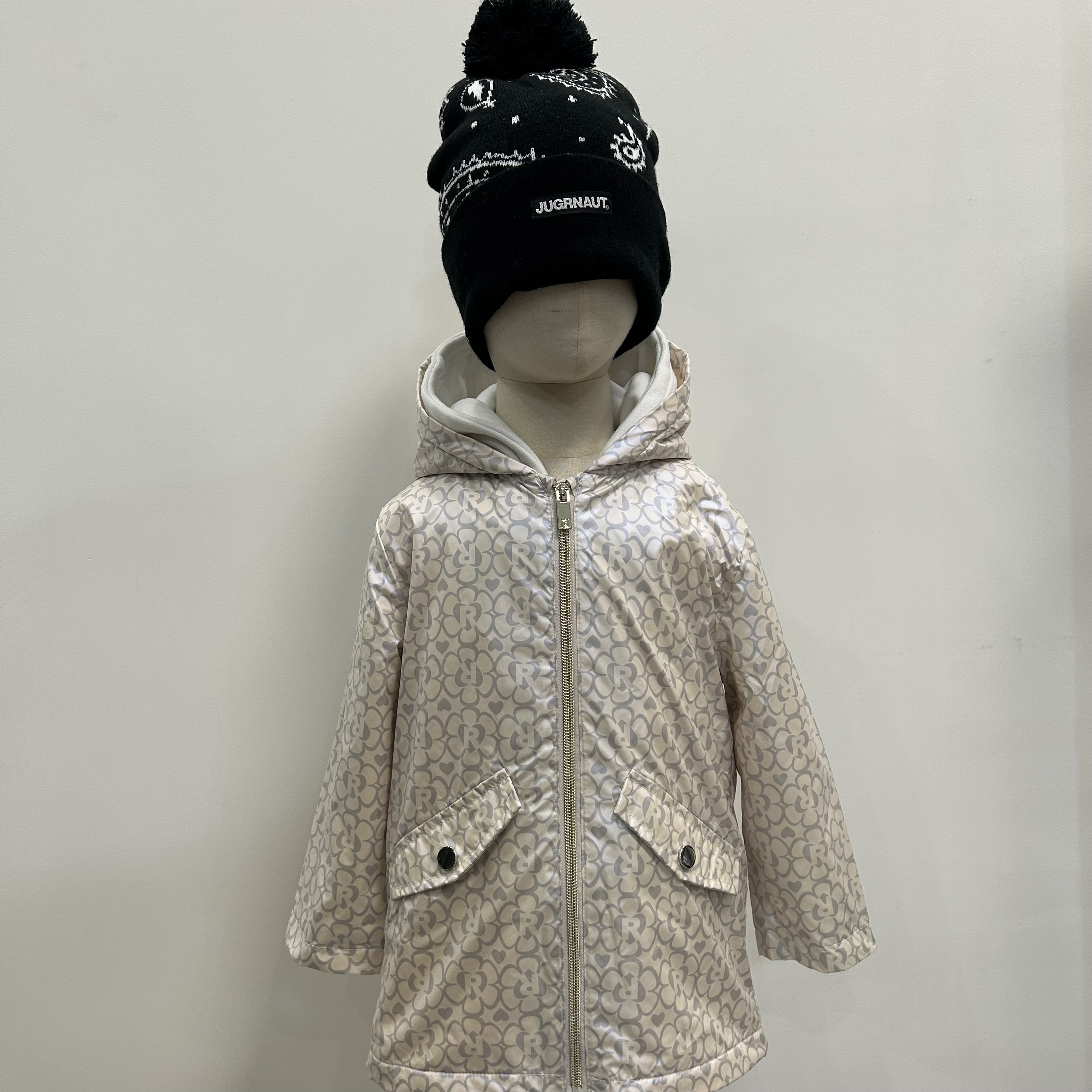 RIVER ISLAND银白字母外套外贸婴幼童童装直播看款专用