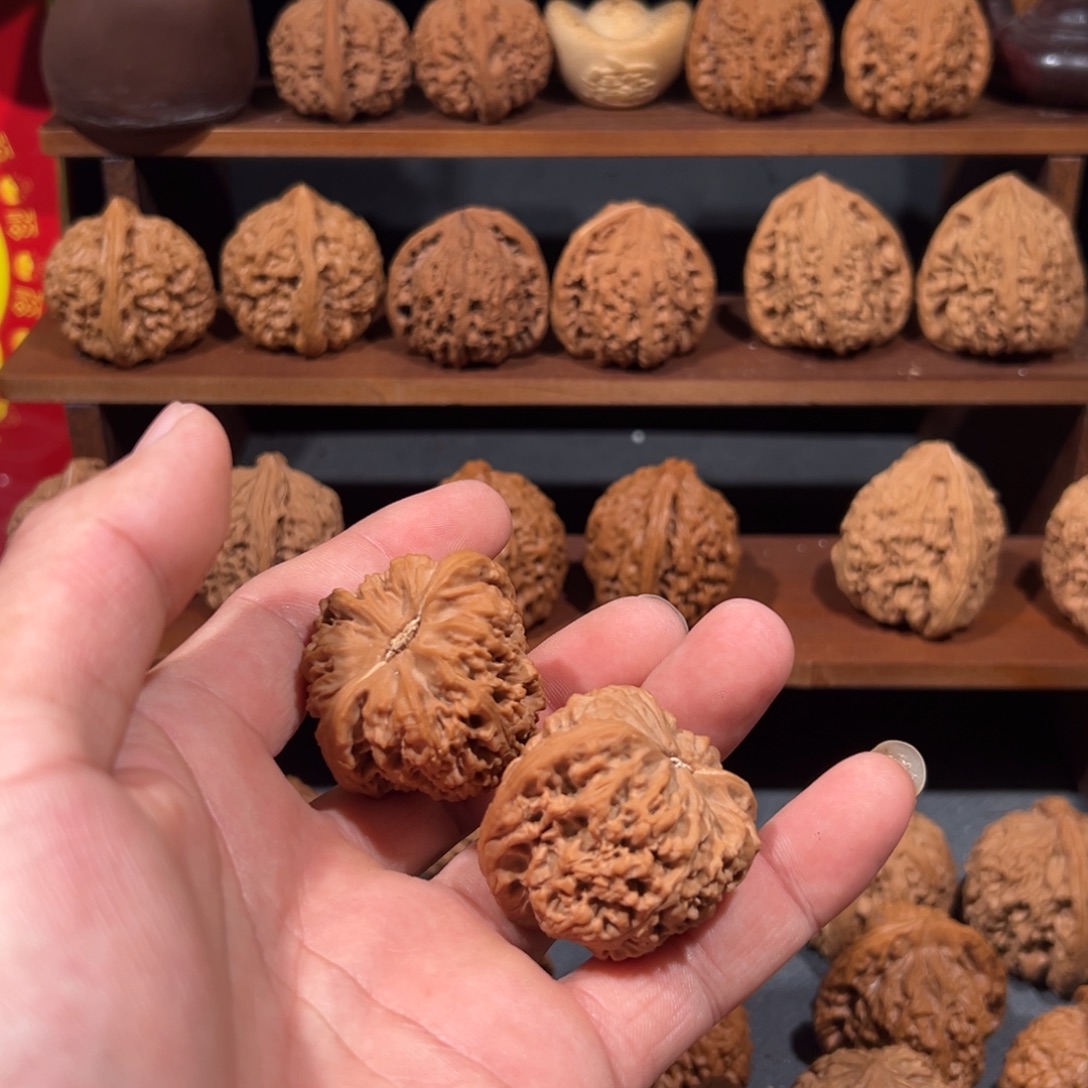 乐***#文玩核桃吊坠涿鹿南疆石40全品