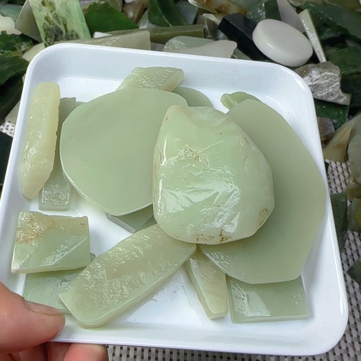 未镶嵌和田玉珠宝半成品东**翰