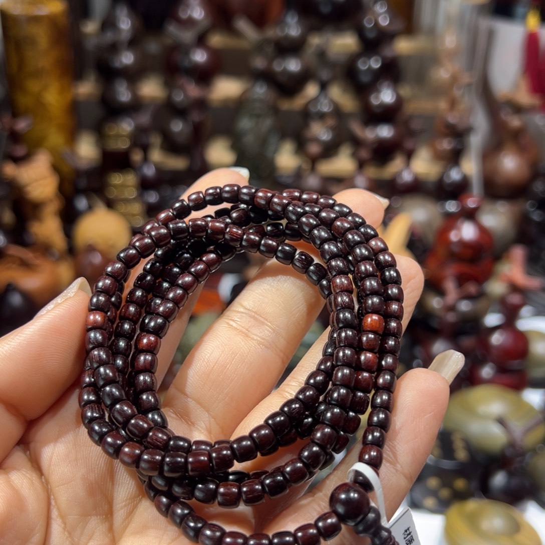 王***云香榧木印度小叶紫檀手串