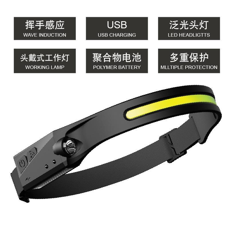 充电款头戴式户外LED强光头灯丨钓鱼巡塘专用超长续航照明灯防水