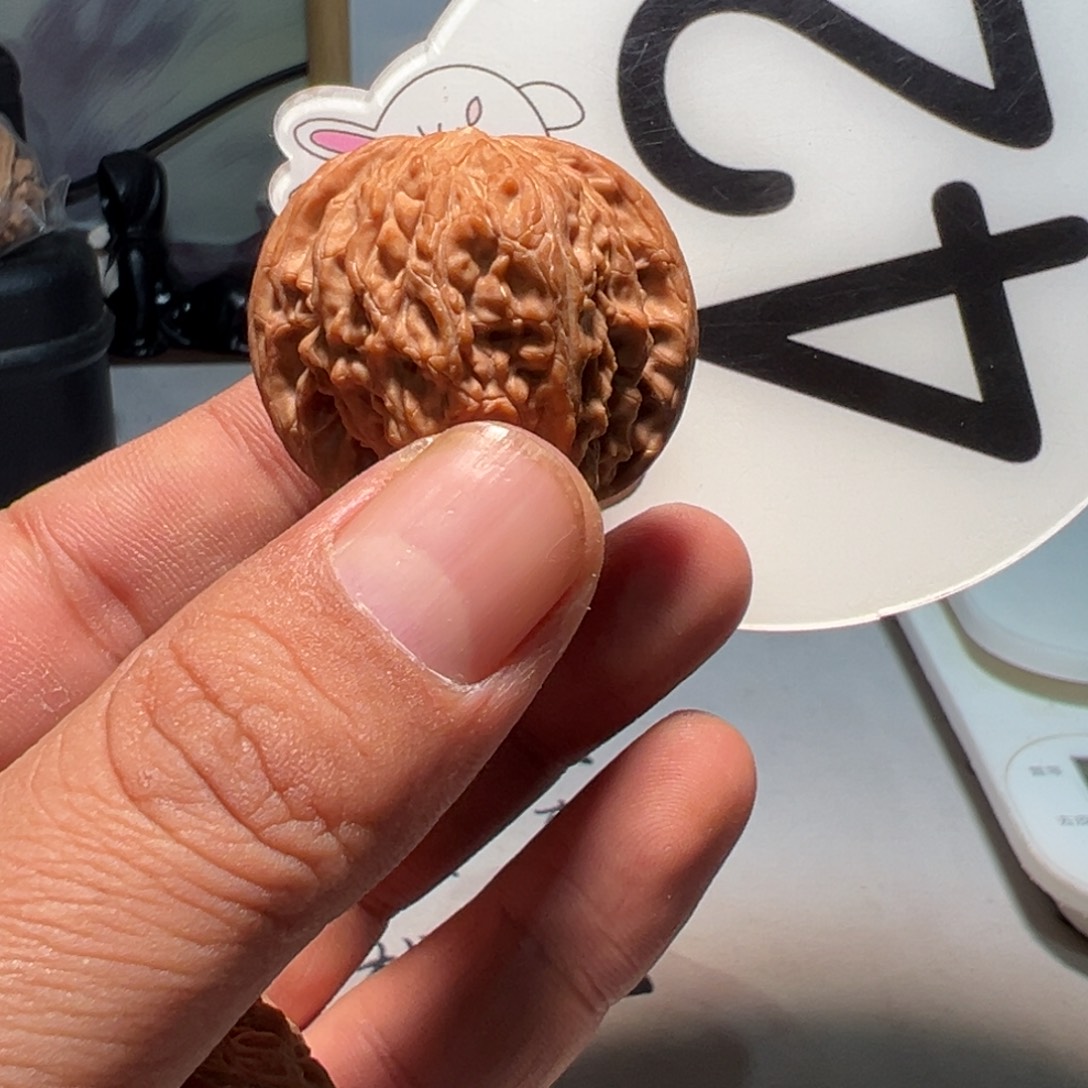 强***药文玩核桃，白色42号