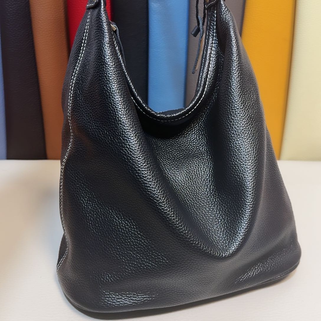 头层牛皮黑色真皮