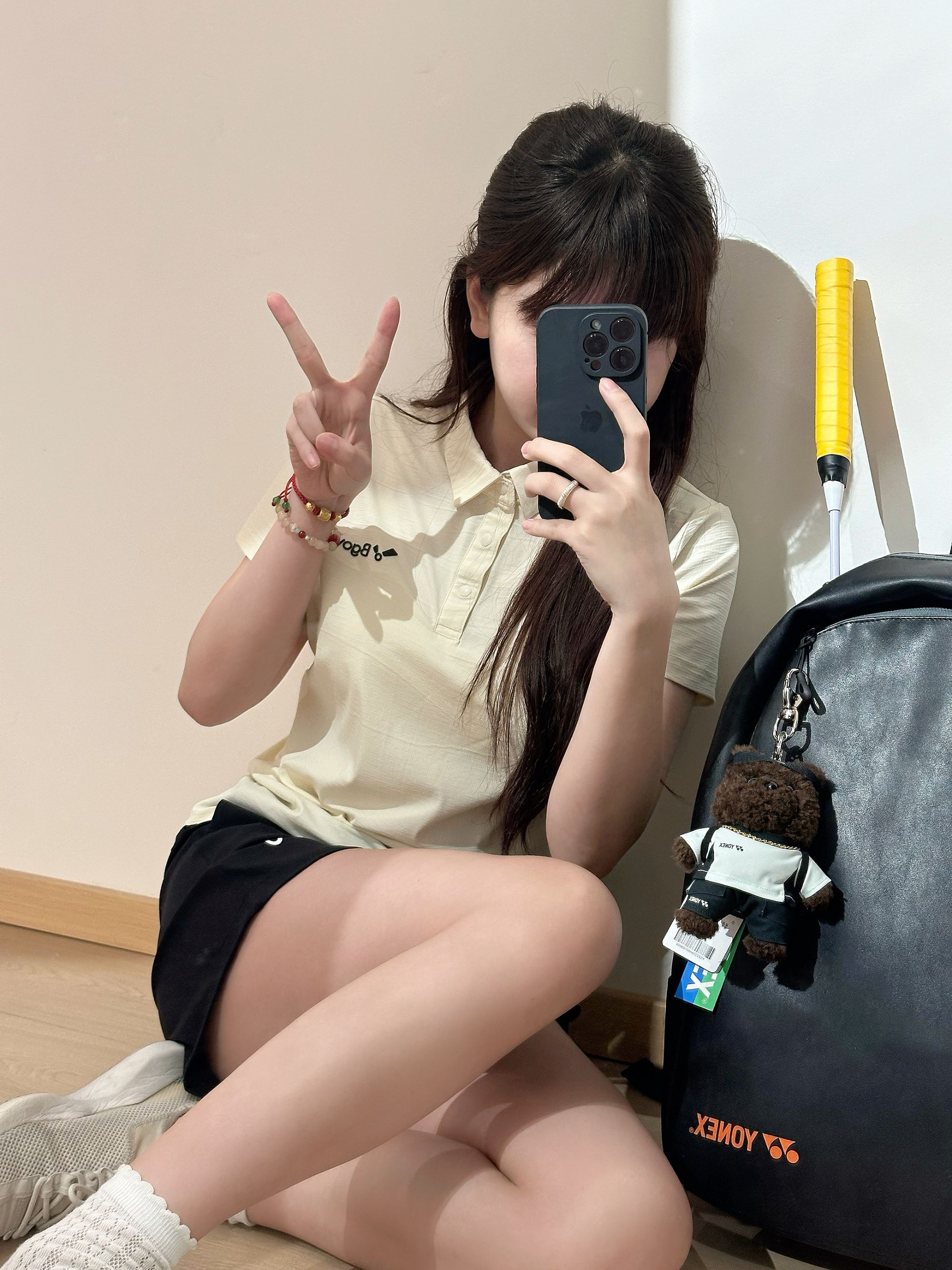 2025夏季新品韩国BGOVS羽毛球服男女款速干透气运动POLO短袖