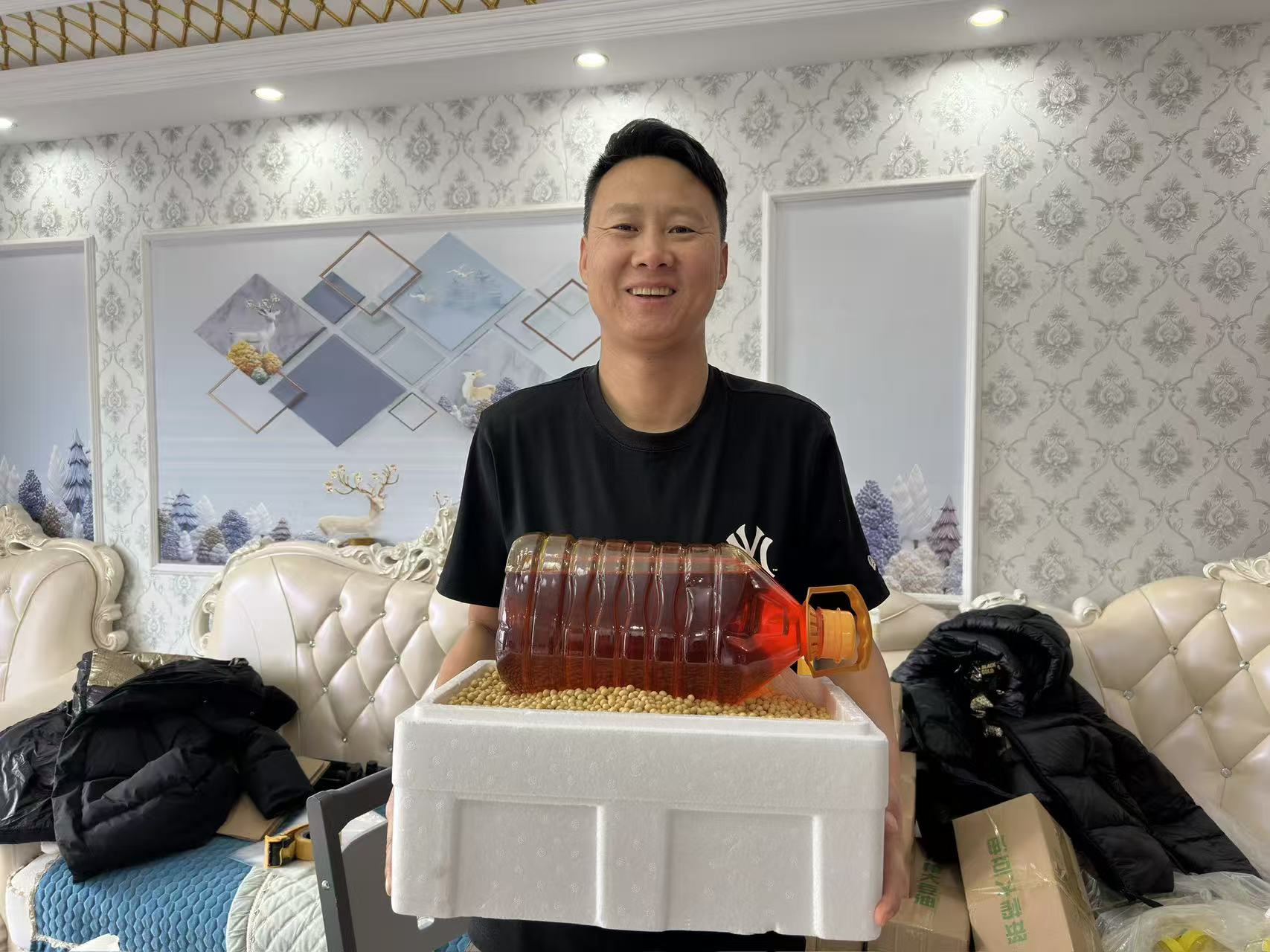 东北笨榨大豆油家用食用油冷榨大豆油烹饪健康优选大豆油