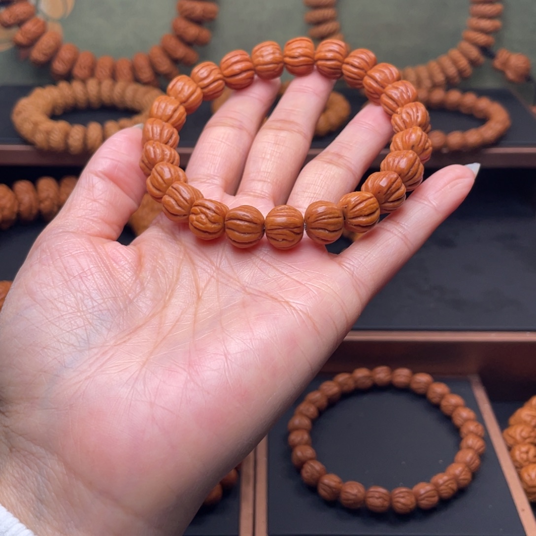 桃核手串11桃八楞