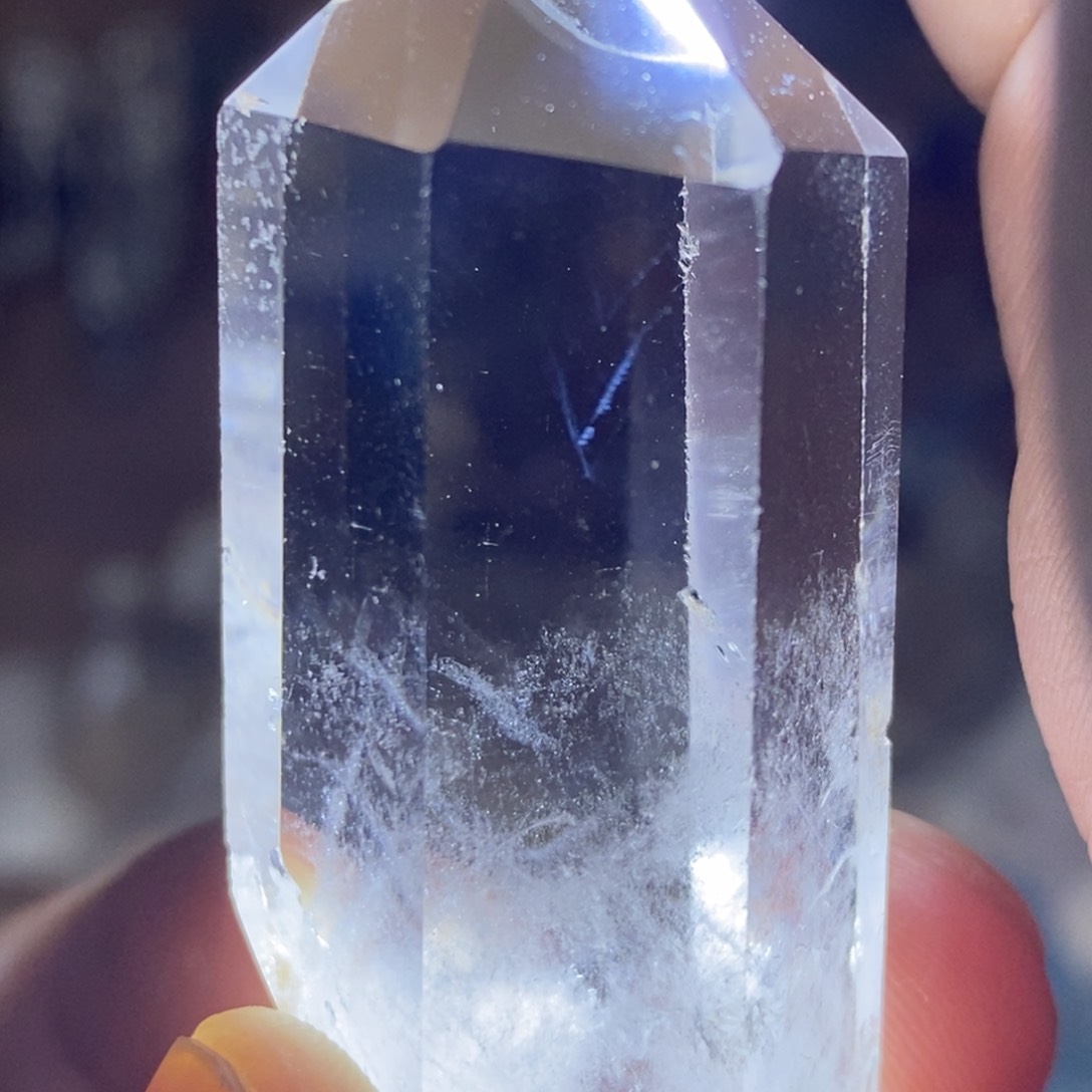 蓝针水晶未镶嵌水晶